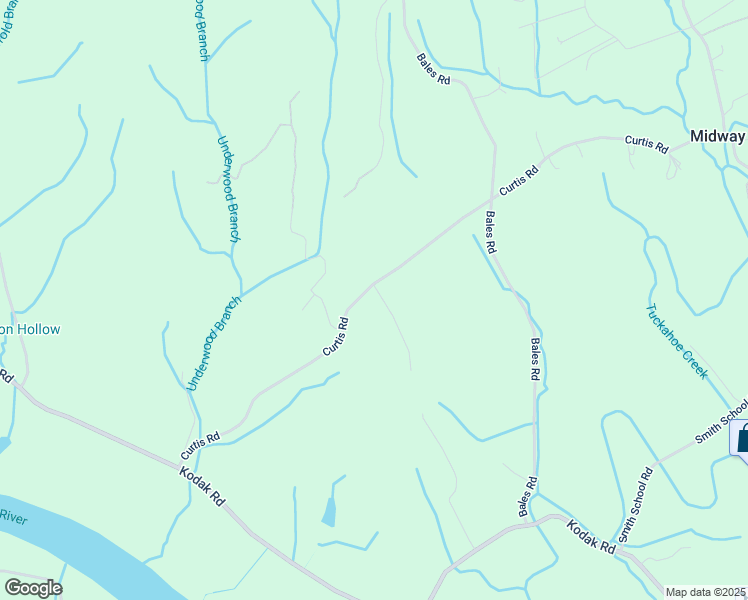 map of restaurants, bars, coffee shops, grocery stores, and more near 8628 Curtis Road in Knoxville