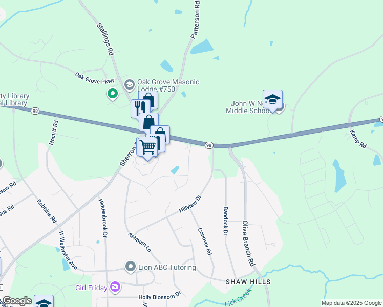 map of restaurants, bars, coffee shops, grocery stores, and more near 1019 Arbor Edge Lane in Durham
