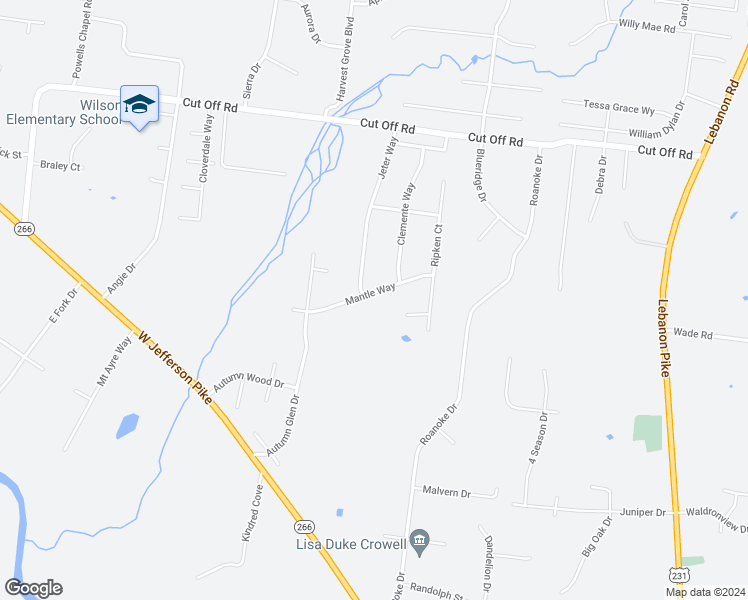 map of restaurants, bars, coffee shops, grocery stores, and more near 1137 Mantle Way in Murfreesboro