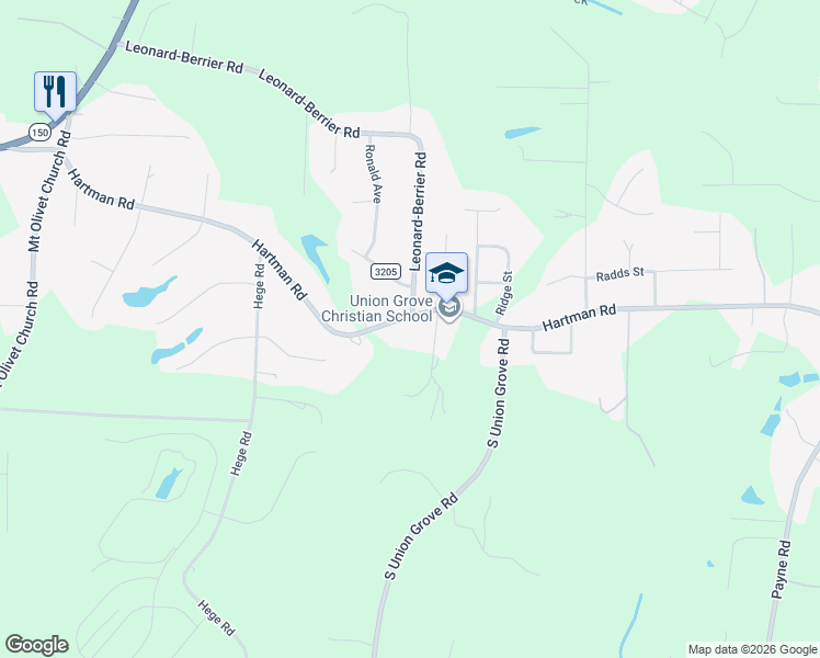 map of restaurants, bars, coffee shops, grocery stores, and more near 146 Leonard-Berrier Road in Lexington