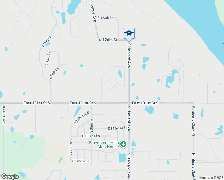 map of restaurants, bars, coffee shops, grocery stores, and more near 2724-3298 East 131st Street South in Bixby