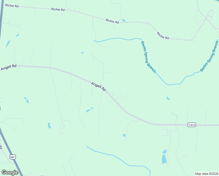 map of restaurants, bars, coffee shops, grocery stores, and more near 2052 Angell Road in Mocksville