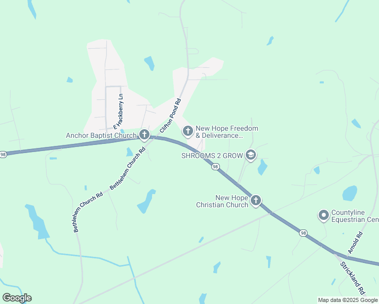 map of restaurants, bars, coffee shops, grocery stores, and more near 2993 North Carolina 98 in Louisburg