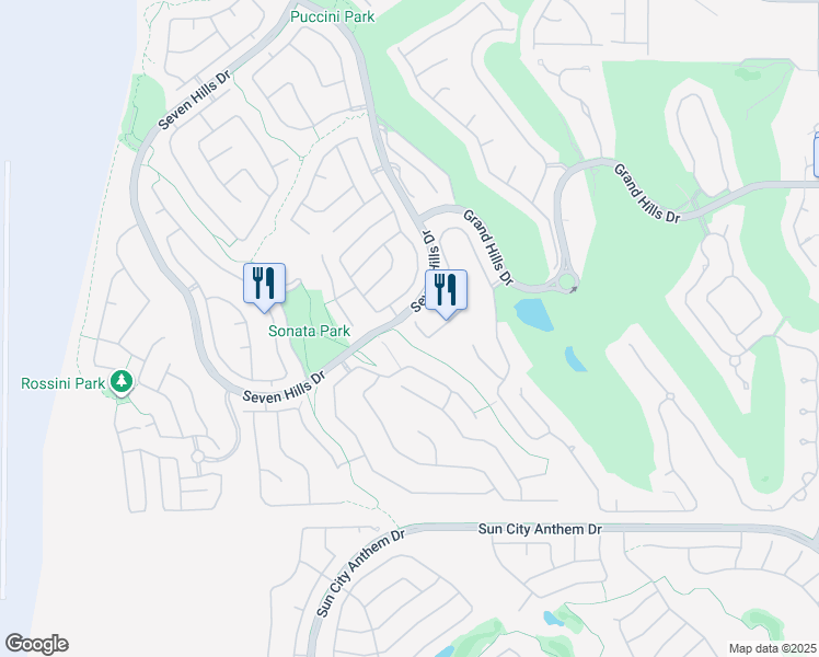 map of restaurants, bars, coffee shops, grocery stores, and more near 2940 Cimini Court in Henderson