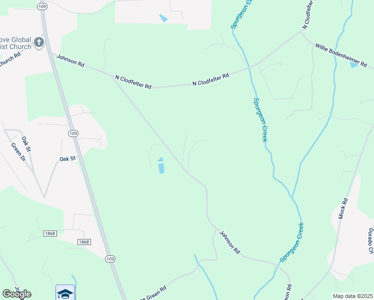 map of restaurants, bars, coffee shops, grocery stores, and more near 203 Nubbin Ridge Road in High Point