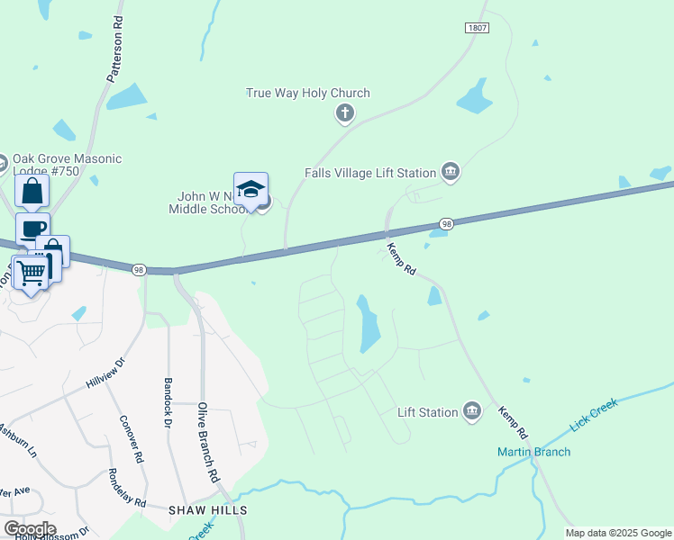map of restaurants, bars, coffee shops, grocery stores, and more near 5420 Wake Forest Highway in Durham