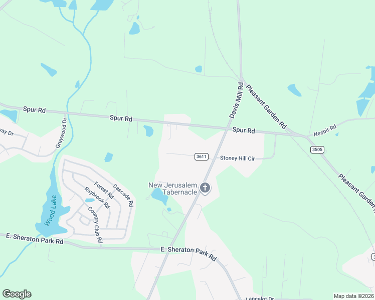 map of restaurants, bars, coffee shops, grocery stores, and more near 719 Stoney Hill Circle in Greensboro