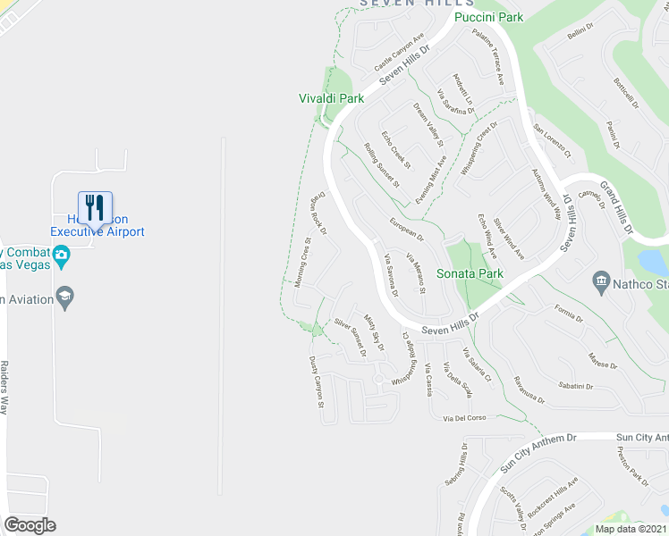 map of restaurants, bars, coffee shops, grocery stores, and more near 1461 Dragon Rock Drive in Henderson
