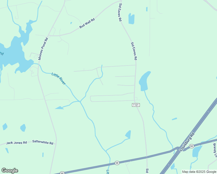 map of restaurants, bars, coffee shops, grocery stores, and more near 45 Mourning Dove Lane in Youngsville