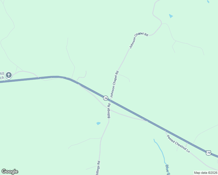 map of restaurants, bars, coffee shops, grocery stores, and more near 275 Johnson Chapel Road in Sparta