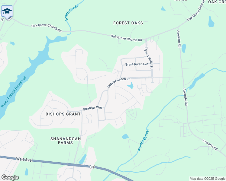 map of restaurants, bars, coffee shops, grocery stores, and more near 621 Dixon House Court in Wake Forest