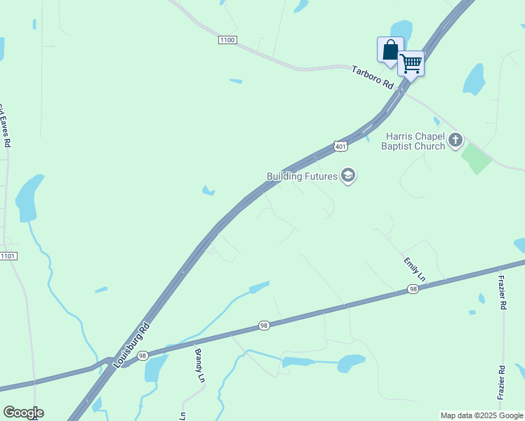 map of restaurants, bars, coffee shops, grocery stores, and more near Everwood Court in Franklin County