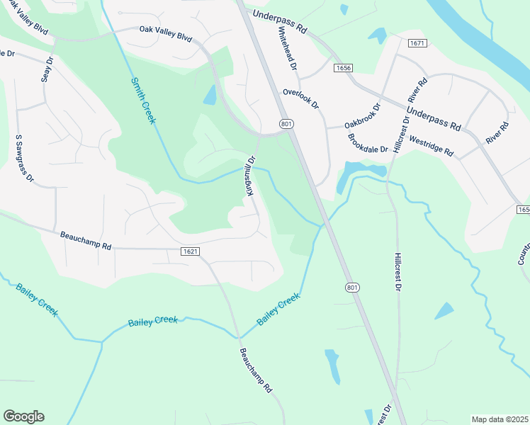 map of restaurants, bars, coffee shops, grocery stores, and more near 219 Kingsmill Drive in Advance