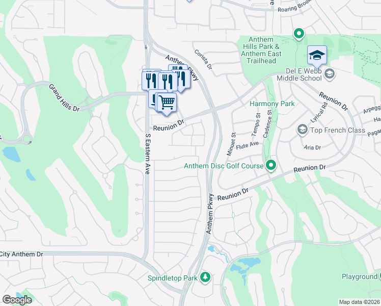 map of restaurants, bars, coffee shops, grocery stores, and more near 2530 Evansville Avenue in Henderson