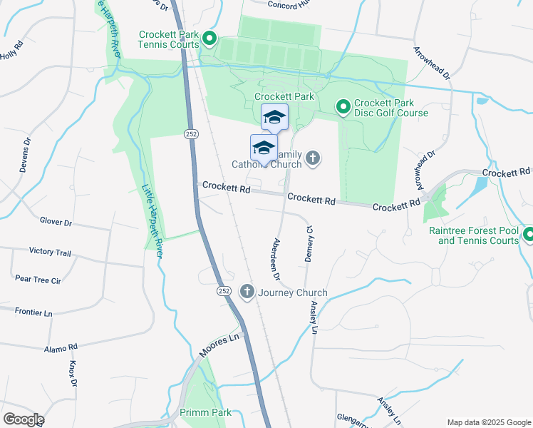 map of restaurants, bars, coffee shops, grocery stores, and more near 9017 Demery Court in Brentwood