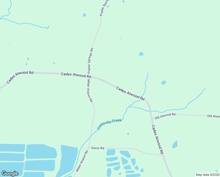 map of restaurants, bars, coffee shops, grocery stores, and more near 215 Cades Atwood Road in Milan