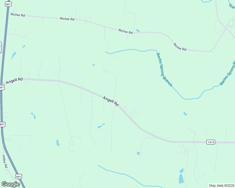 map of restaurants, bars, coffee shops, grocery stores, and more near 2052 Angell Road in Mocksville