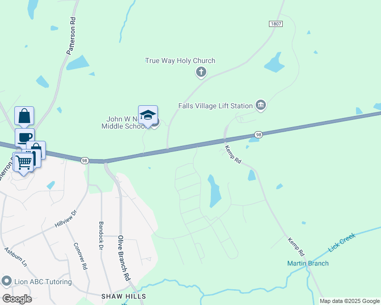 map of restaurants, bars, coffee shops, grocery stores, and more near 5420 Wake Forest Highway in Durham