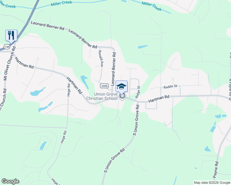 map of restaurants, bars, coffee shops, grocery stores, and more near 146 Leonard-Berrier Road in Lexington