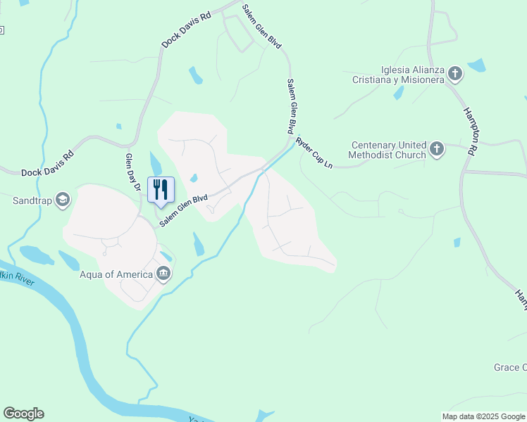 map of restaurants, bars, coffee shops, grocery stores, and more near 1020 Muirfield Avenue in Clemmons