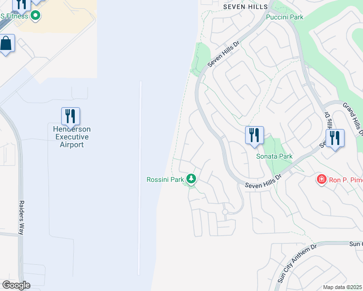 map of restaurants, bars, coffee shops, grocery stores, and more near 1429 Morning Crescent Street in Henderson