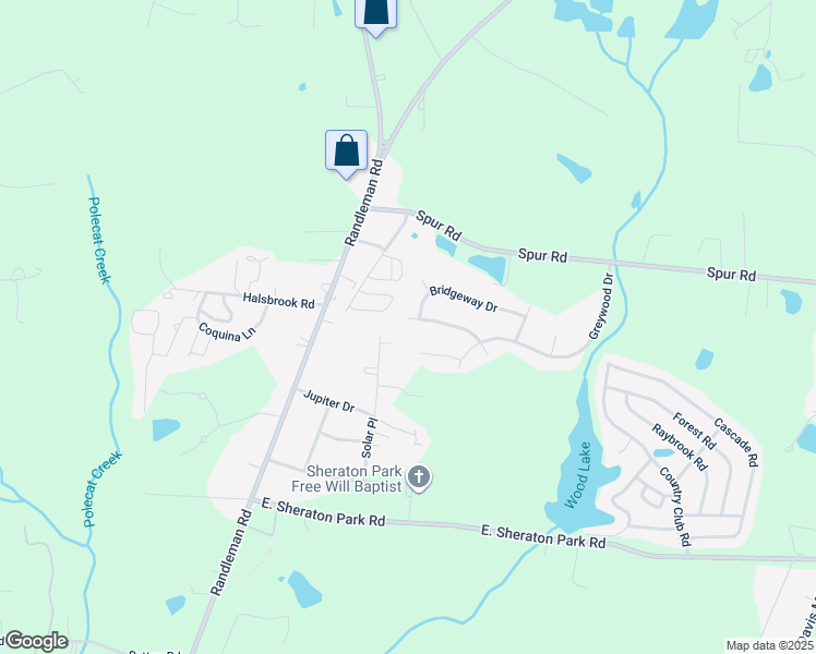 map of restaurants, bars, coffee shops, grocery stores, and more near 5603 Bridgeview Drive in Greensboro