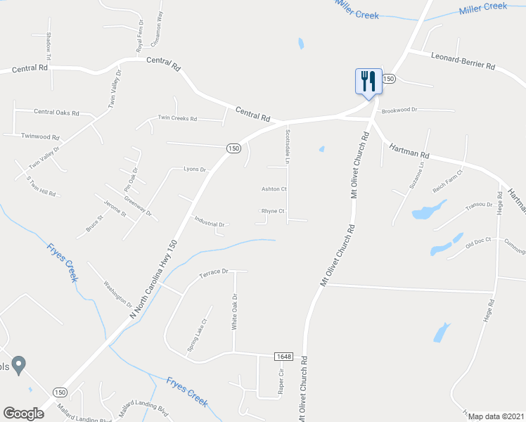 map of restaurants, bars, coffee shops, grocery stores, and more near 200 Rhyne Court in Clemmons