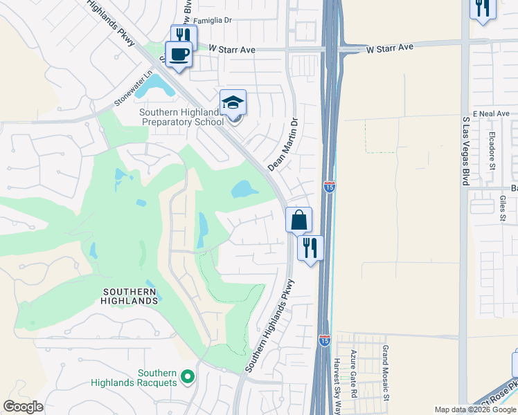 map of restaurants, bars, coffee shops, grocery stores, and more near 11772 Canons Brook Drive in Las Vegas