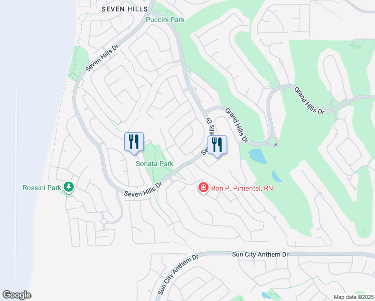 map of restaurants, bars, coffee shops, grocery stores, and more near 1327 Autumn Wind Way in Henderson