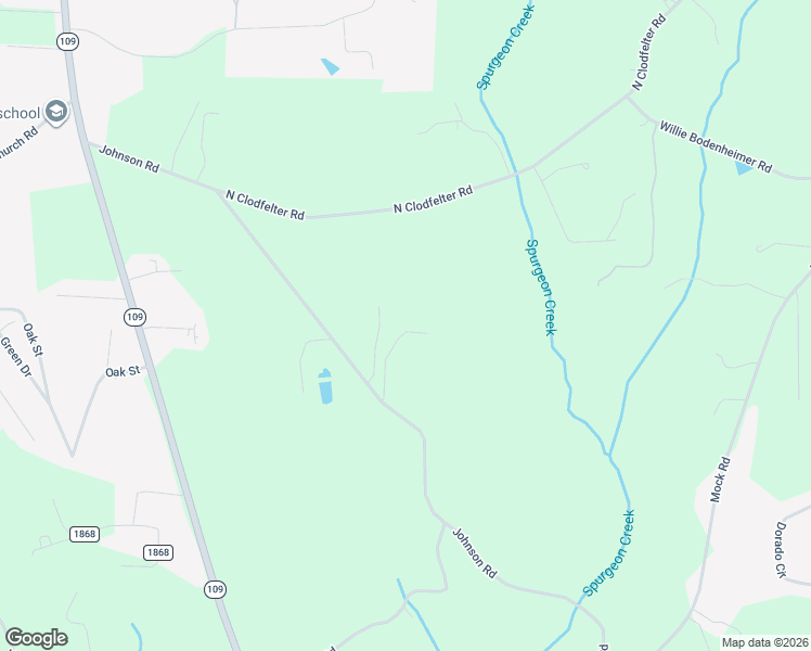 map of restaurants, bars, coffee shops, grocery stores, and more near 134 Nubbin Ridge Road in High Point