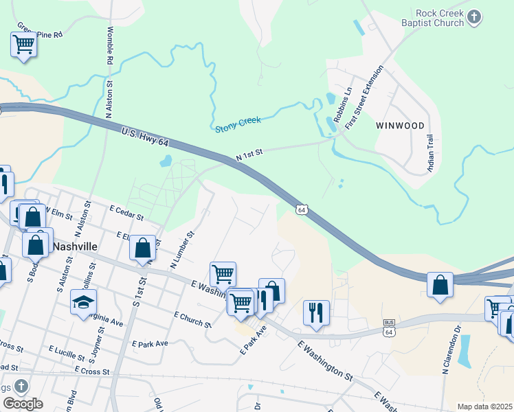 map of restaurants, bars, coffee shops, grocery stores, and more near 612 Sanibel Drive in Nashville