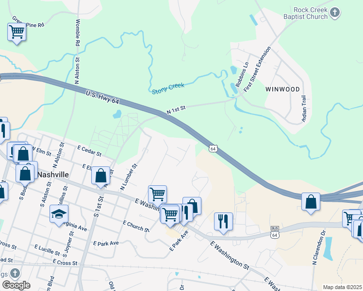 map of restaurants, bars, coffee shops, grocery stores, and more near 612 Sanibel Drive in Nashville