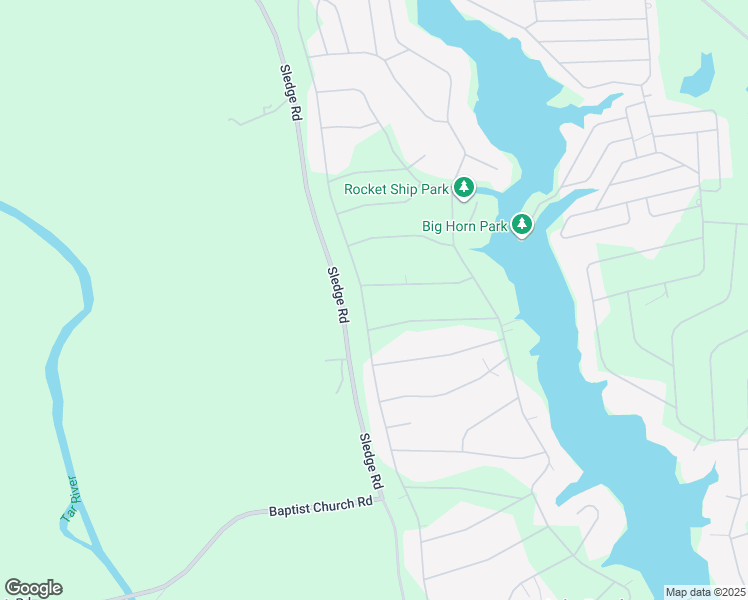 map of restaurants, bars, coffee shops, grocery stores, and more near 203 Shawnee Drive in Louisburg