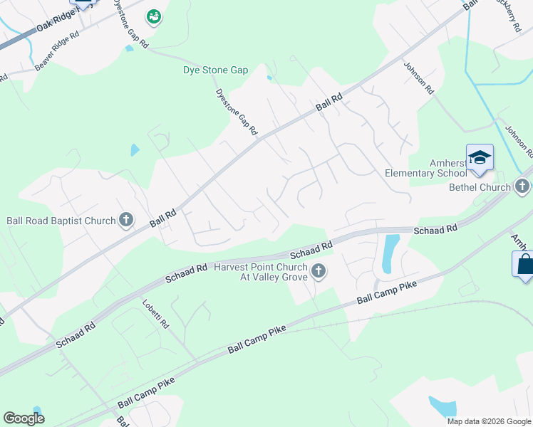 map of restaurants, bars, coffee shops, grocery stores, and more near 3139 Champions Trail Lane in Knoxville