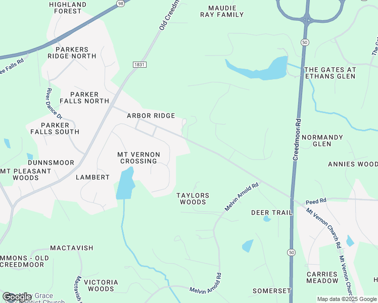 map of restaurants, bars, coffee shops, grocery stores, and more near 3009 Mount Vernon Church Road in Raleigh