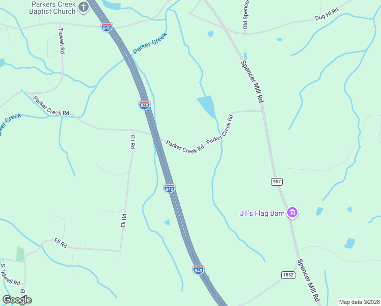 map of restaurants, bars, coffee shops, grocery stores, and more near 800-818 Parker Creek Road in Bon Aqua