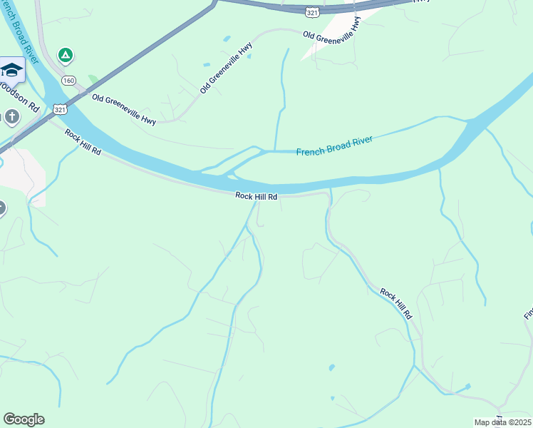 map of restaurants, bars, coffee shops, grocery stores, and more near 295 Rock Hill Road in Newport