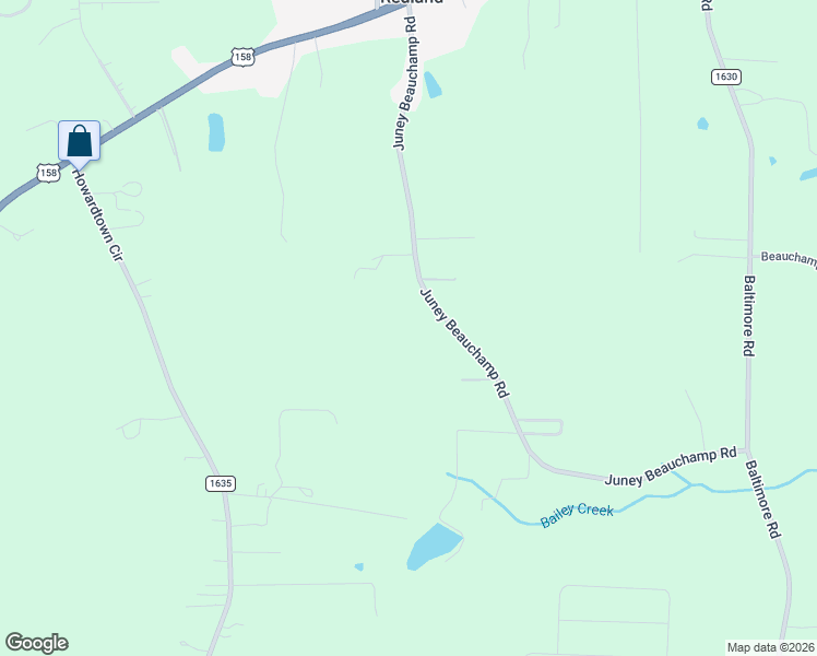 map of restaurants, bars, coffee shops, grocery stores, and more near 388 Juney Beauchamp Road in Advance