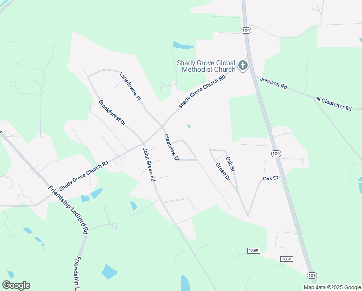 map of restaurants, bars, coffee shops, grocery stores, and more near 150 Eden Park Drive in Winston-Salem