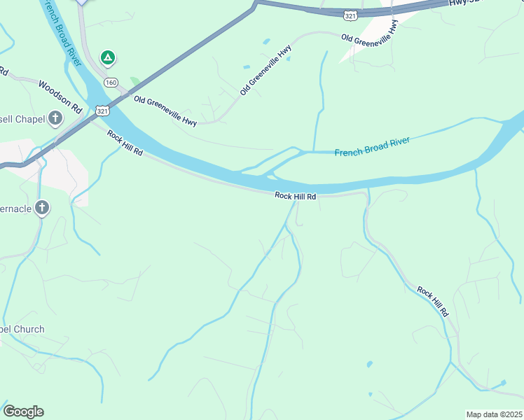 map of restaurants, bars, coffee shops, grocery stores, and more near 295 Rock Hill Road in Newport