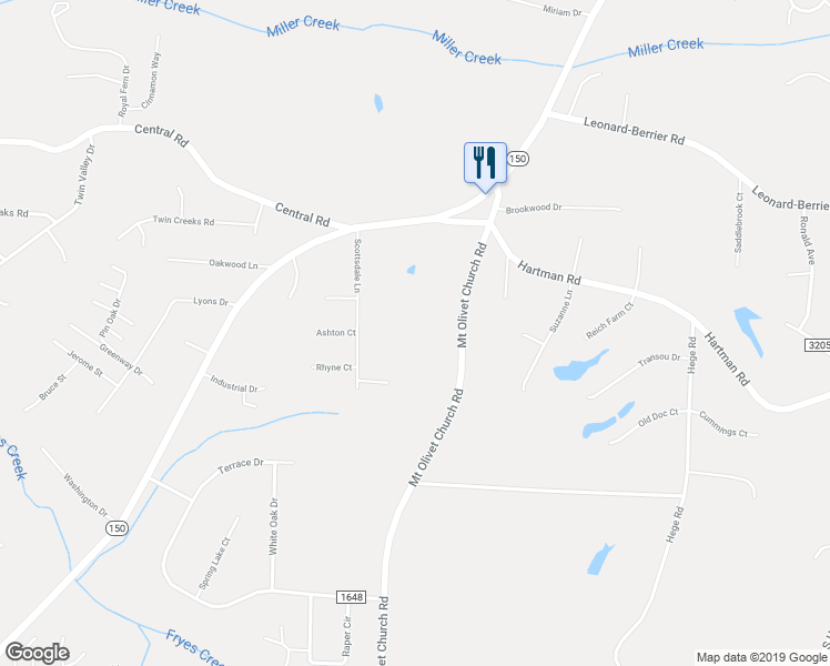 map of restaurants, bars, coffee shops, grocery stores, and more near 1779 Mount Olivet Church Road in Lexington