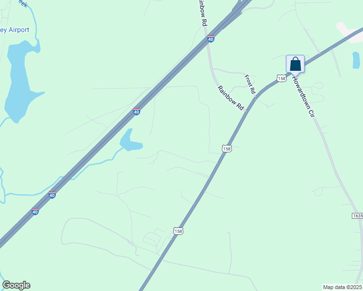 map of restaurants, bars, coffee shops, grocery stores, and more near 135 Livingston Road in Mocksville