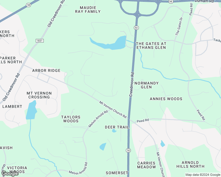map of restaurants, bars, coffee shops, grocery stores, and more near 7105 Camp Side Court in Raleigh