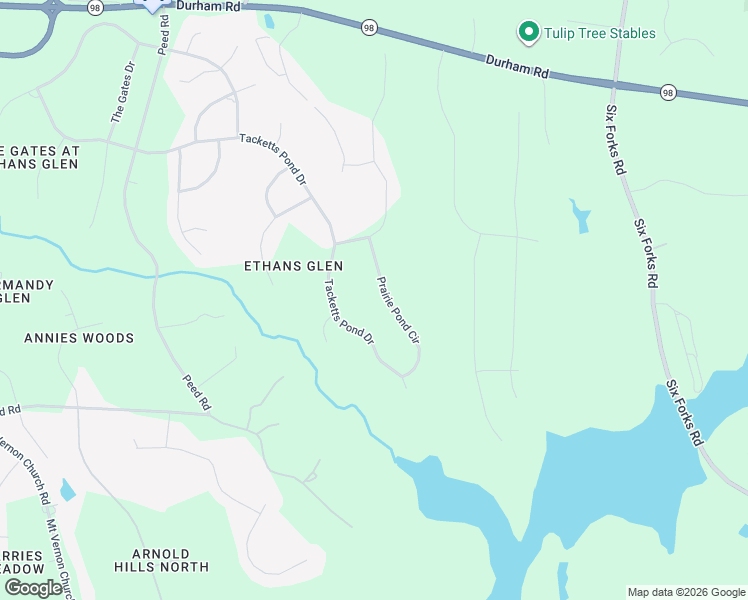 map of restaurants, bars, coffee shops, grocery stores, and more near 1212 Prairie Pond Circle in Raleigh
