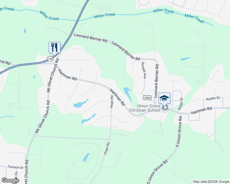 map of restaurants, bars, coffee shops, grocery stores, and more near 2792 Hartman Road in Lexington