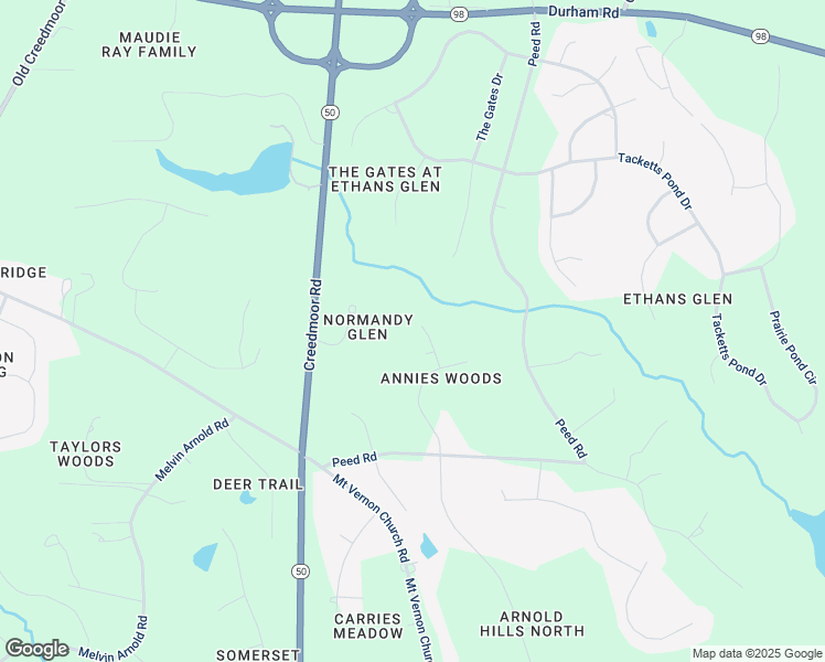 map of restaurants, bars, coffee shops, grocery stores, and more near 8008 Millenium Drive in Raleigh