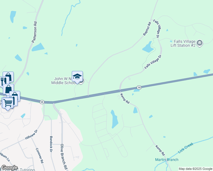 map of restaurants, bars, coffee shops, grocery stores, and more near 5441 Wake Forest Highway in Durham