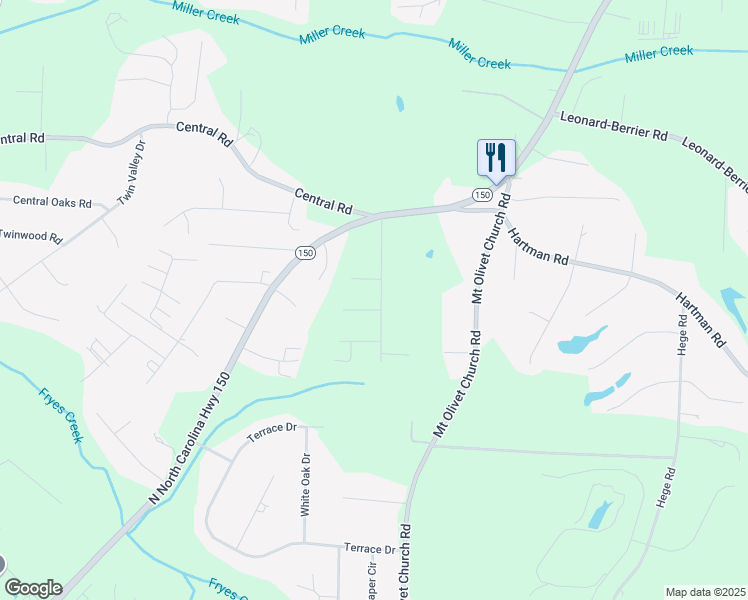 map of restaurants, bars, coffee shops, grocery stores, and more near 300 Scottsdale Lane in Clemmons