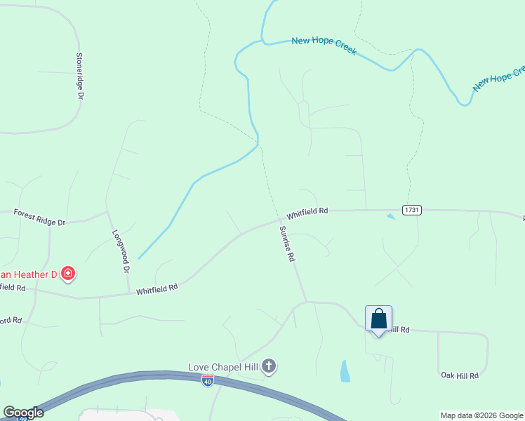 map of restaurants, bars, coffee shops, grocery stores, and more near 3918 Whitfield Road in Chapel Hill