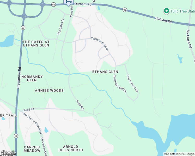 map of restaurants, bars, coffee shops, grocery stores, and more near 1036 Quiet Ridge Circle in Raleigh